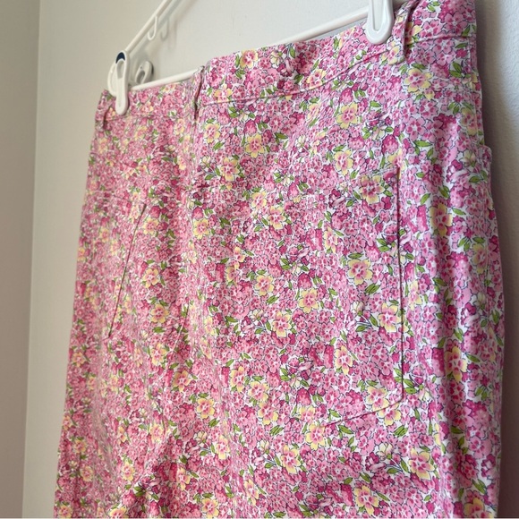 Ralph Lauren Pink Floral Chino Straight Leg Pants 16 W - Picture 9 of 10